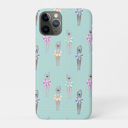 Coques Case-Mate iPhone Bleu Moderne Artistique Piscine (Dos)