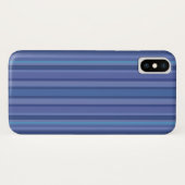 Coques Case-Mate iPhone Bleu moderne bande pourpre (Dos (Horizontal))