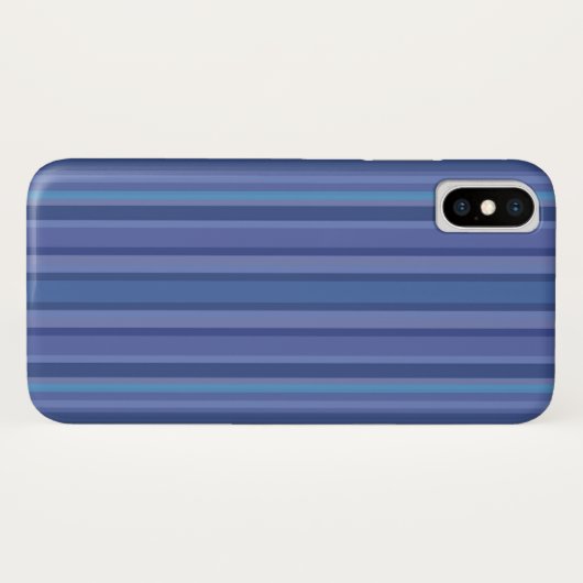 Coques Case-Mate iPhone Bleu moderne bande pourpre (Dos (Horizontal))