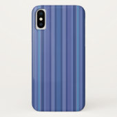 Coques Case-Mate iPhone Bleu moderne bande pourpre (Dos)