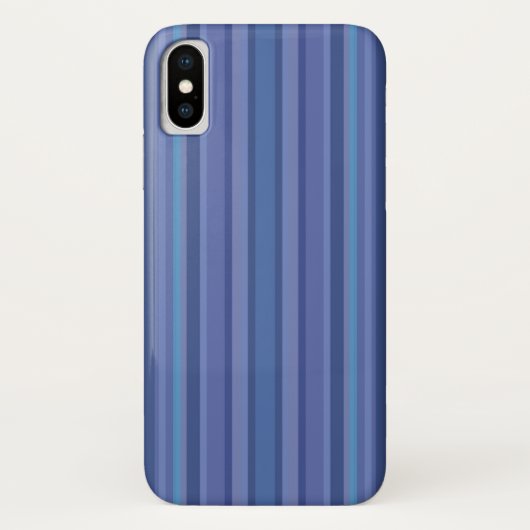 Coques Case-Mate iPhone Bleu moderne bande pourpre (Dos)