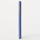 Coques Case-Mate iPhone Bleu moderne bande pourpre (Dos/Gauche)