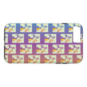 Coques Case-Mate iPhone Bleu moderne, violet, orange Tulip Couple Floral (Dos (Horizontal))