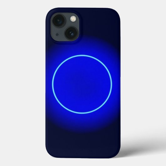 Coques Case-Mate iPhone Bleu neon cercle valentine coques iphone designs (Verso)