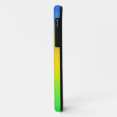 Coques Case-Mate iPhone Bleu néon, jaune, dégradé vert, ombre. (Dos/Gauche)
