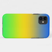Coques Case-Mate iPhone Bleu néon, jaune, dégradé vert, ombre. (Dos (Horizontal))