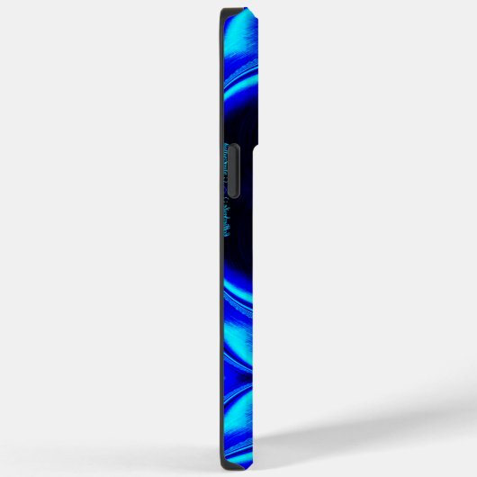 Coques Case-Mate iPhone Bleu néon magnifique (Verso / Droite)