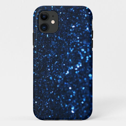 Coques Case-Mate iPhone Bleu noir brillant (Dos)