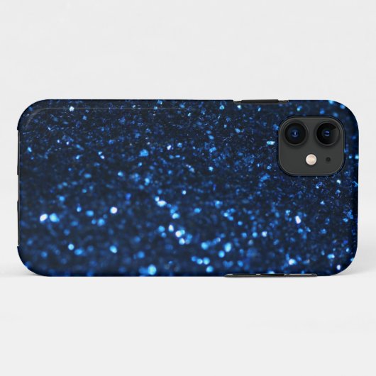 Coques Case-Mate iPhone Bleu noir brillant (Dos (Horizontal))