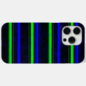 Coques Case-Mate iPhone Bleu Noir Grandes Vertes (Verso (horizontal))