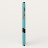 Coques Case-Mate iPhone Bleu nommé fait sur commande de pingouin mignon de (Dos/Gauche)