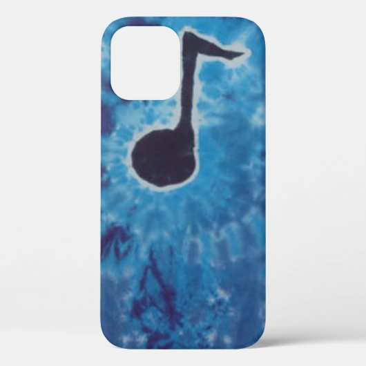Coques Case-Mate iPhone Bleu Note Musique Tie Dye PhatDyes (Verso)