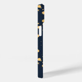 Coques Case-Mate iPhone Bleu Nuit et Or Motif Céleste (Verso / Droite)