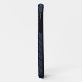 Coques Case-Mate iPhone Bleu Nuit Ivoire Or Rayures (Dos/Gauche)