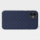Coques Case-Mate iPhone Bleu Nuit Ivoire Or Rayures (Dos (Horizontal))