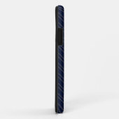 Coques Case-Mate iPhone Bleu Nuit Ivoire Or Rayures (Dos/Droite)