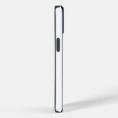 Coques Case-Mate iPhone Bleu Nuit Rayures Blanches Gras (Verso / Droite)