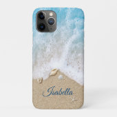 Coques Case-Mate iPhone Bleu Ocean Waves & Beach Sand (Dos)