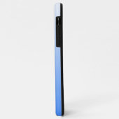 Coques Case-Mate iPhone Bleu Ombre et Coeur rose pastel (Dos/Gauche)