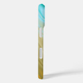 Coques Case-Mate iPhone Bleu Ondulé Vert Orange Abstrait (Verso / Droite)