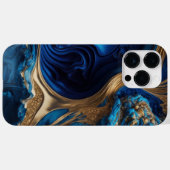 COQUES Case-Mate iPhone BLEU & OR ABSTRAIT LIQUIDE REGARDS SWIRLS (Verso (horizontal))