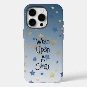 Coques iPhone 16 Pro Bleu Or sur une étoile