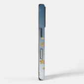 Coques Case-Mate iPhone Bleu Or sur une étoile (Verso / Droite)