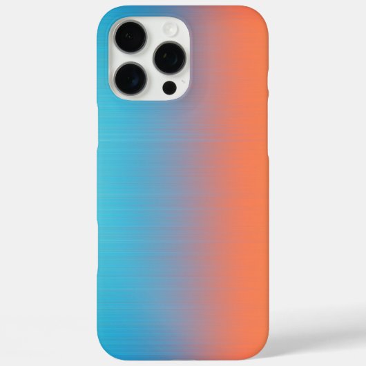 Coques Case-Mate iPhone Bleu orange doux (Verso)