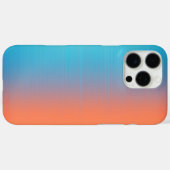 Coques Case-Mate iPhone Bleu orange doux (Verso (horizontal))