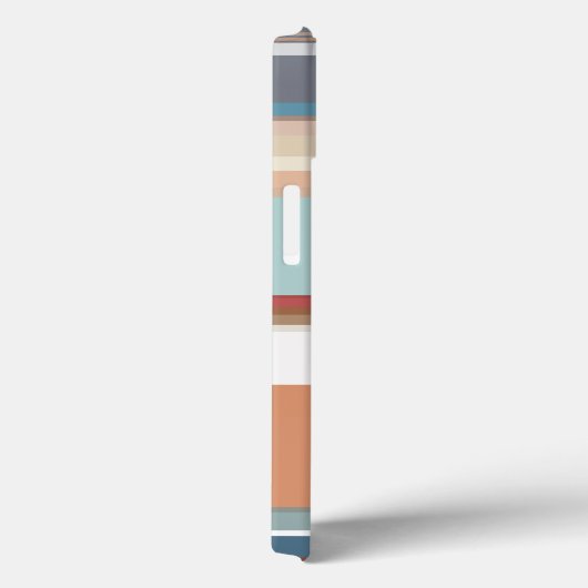 Coques Case-Mate iPhone Bleu orange moderne (Verso / Droite)