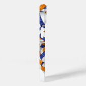 Coques Case-Mate iPhone Bleu orange monogrammé girly volleyballs motif (Verso / Droite)