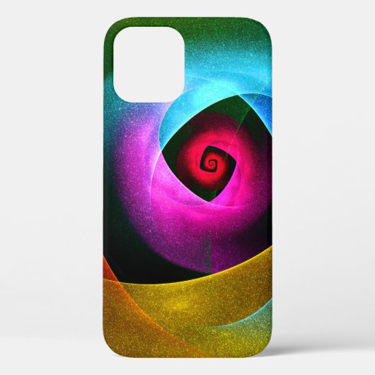 Coques Case-Mate iPhone Bleu orange rose moderne Art Abstrait Motif #24 (Verso)