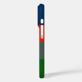 Coques Case-Mate iPhone Bleu Orange Vert Motif Personnalisé (Verso / Gauche)
