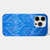 Coques Case-Mate iPhone Bleu Oriental Peacock Birds (Verso (horizontal))