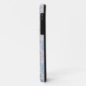 Coques Case-Mate iPhone Bleu pâle et blanc argenté Damassé (Dos/Gauche)