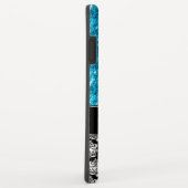 Coques Case-Mate iPhone Bleu Parties scintillant étincelante, Damas, Fille (Dos/Droite)