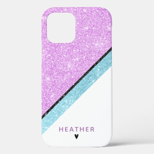 Coques Case-Mate iPhone Bleu Parties scintillant Fille (Verso)
