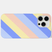 Coques Case-Mate iPhone Bleu pastel et diagonale jaune (Verso (horizontal))