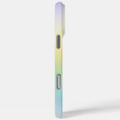 Coques Case-Mate iPhone Bleu pastel jaune et violet (Verso / Droite)