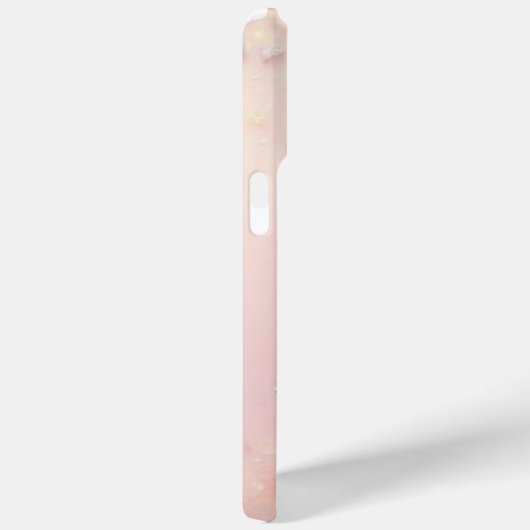 Coques Case-Mate iPhone Bleu pastel scintillant avec iPhone C Papillon ros (Verso / Droite)