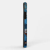Coques Case-Mate iPhone Bleu peint en bois (Dos/Droite)
