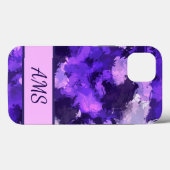 Coques Case-Mate iPhone Bleu pourpre et formes Abstraites Cool Conception (Verso (horizontal))