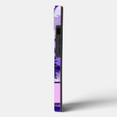Coques Case-Mate iPhone Bleu pourpre et formes Abstraites Cool Conception (Verso / Gauche)