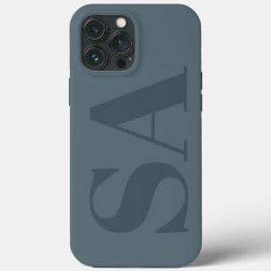Case-Mate iPhone Case Bleu Poussiéreux Rustique Aquarelle Minimaliste Co