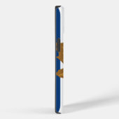 Coques Case-Mate iPhone Bleu rayures automnales avec Feuilles (Verso / Droite)