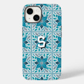 Coques Case-Mate iPhone Bleu Retro Tides de Noël Vibes (Verso)