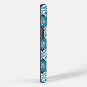 Coques Case-Mate iPhone Bleu Retro Tides de Noël Vibes (Verso / Droite)