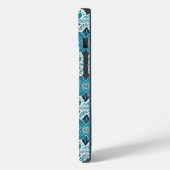 Coques Case-Mate iPhone Bleu Retro Tides de Noël Vibes (Verso / Gauche)