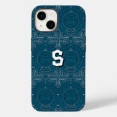 Coques Case-Mate iPhone Bleu Retro Tides de Noël Vibes (Verso)