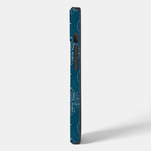 Coques Case-Mate iPhone Bleu Retro Tides de Noël Vibes (Verso / Gauche)